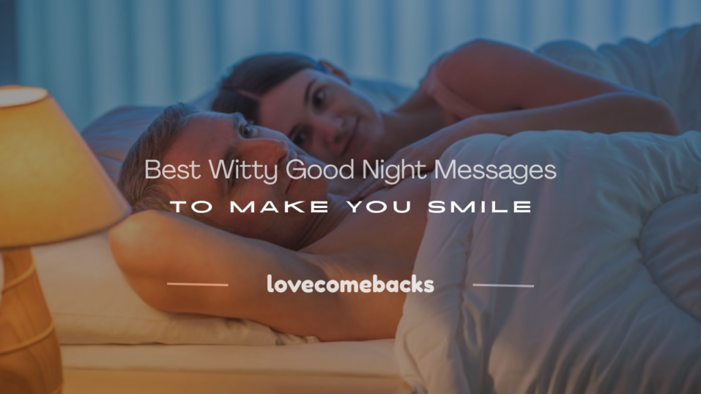 witty good night messages
