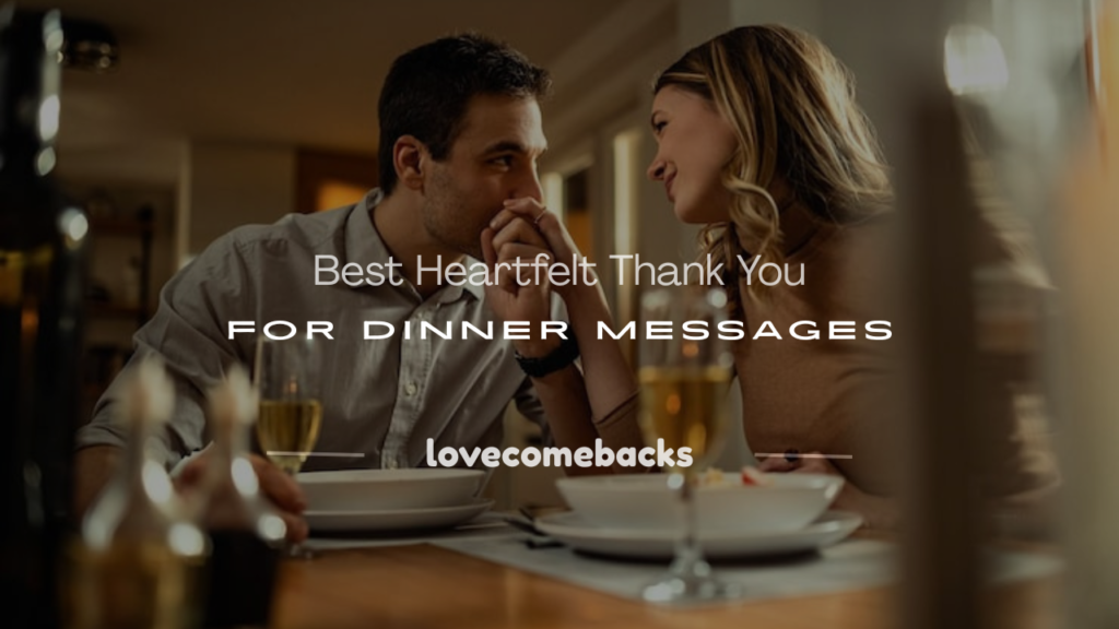 thank you for dinner message