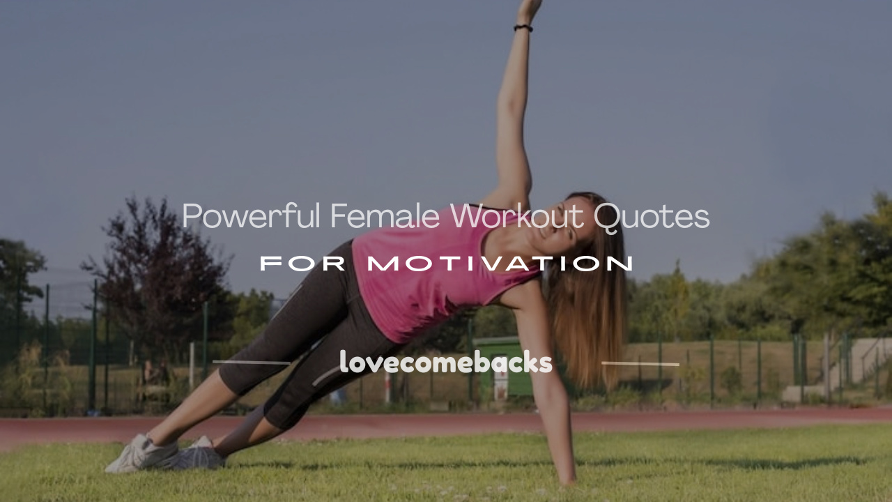 Female workout quotes