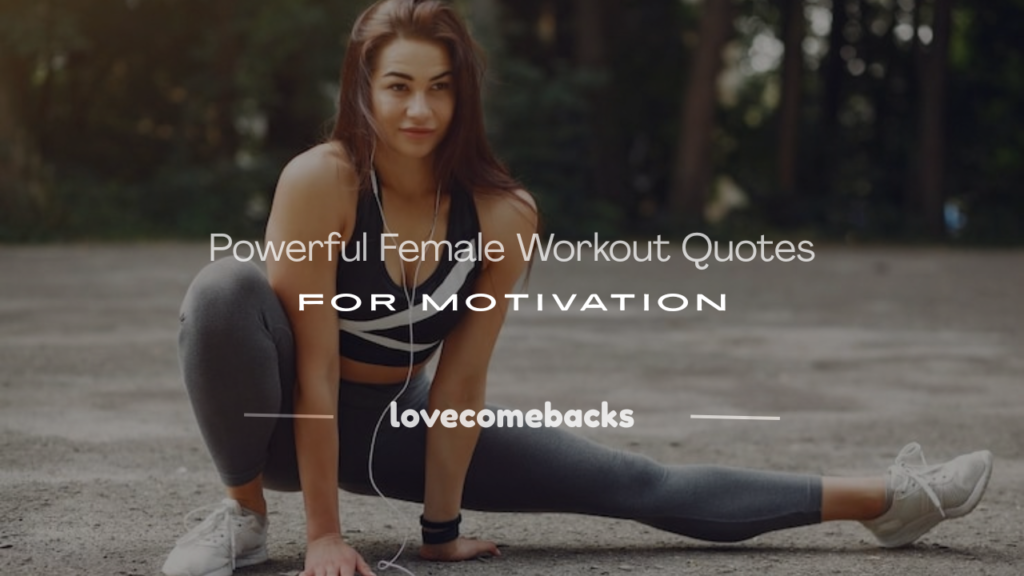 Female workout quotes